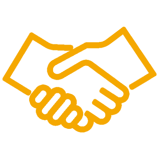 Pictogram van een handdruk